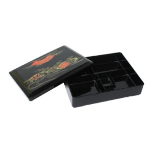 Thunder Group JPRB002 10-5/8" x 8-3/8" x 2-1/2" Makunouchi Bento Box, ABS, Made in Taiwan