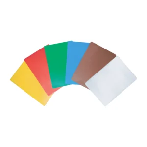 Thunder Group PLCB241805MX 24" x 18" x 1/2", Color Coded Cutting Board with Non-Absorbent and Non-Skid Surface, Set of 6 Assorted Colors - S