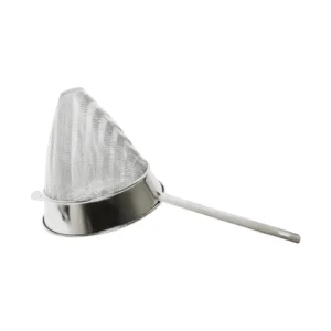 Thunder Group SLKCP208 1-1/2 qt, 8" Diameter x 18" Length, Fine Mesh Bouillon Strainer, Stainless Steel 18/8, 304 Material, Made In T