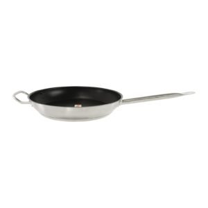 Thunder Group SLSFP4112 12" Diameter x 2-1/8" Height, Non-Stick Fry Pan, Stainless Steel with Quantum 2 Coating