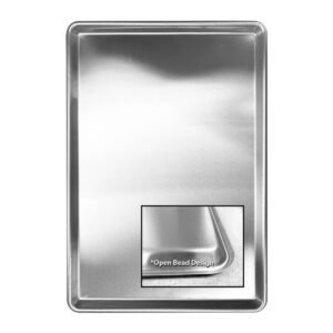 Thunder Group SLSP1826 18" x 26" Full Size Sheet Pan, Stainless Steel 18/8, 20 Gauge, Dishwasher Safe, Oven Safe, NSF
