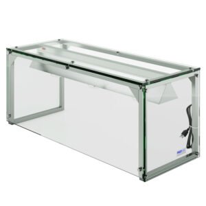 Prepline PSG-LT-60 60" Four-Sided Tempered Glass Sneeze Guard