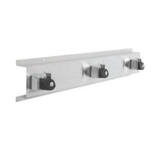 Thunder Group SLMBH024 24" x 4" x 2-1/2", Mop Holder, 3 Slots, Stainless Steel 18-8