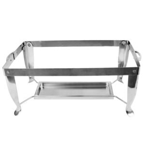 Thunder Group SLRCF114 23" x 12-1/2" x 9", Folding Frame and Fuel Plate for SLRCF005, Stainless Steel - Set