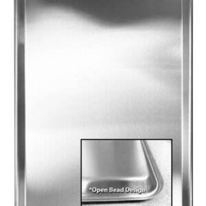 Thunder Group SLSP1826 18" x 26" Full Size Sheet Pan, Stainless Steel 18/8, 20 Gauge, Dishwasher Safe, Oven Safe, NSF