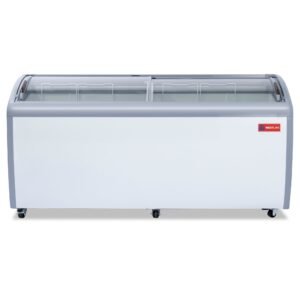 Westlake WK-SD560JY 71" Ice Cream Display Freezer, 20 Cu. Ft., Curved Sliding Glass Lid