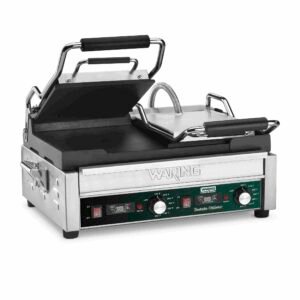 Waring WFG300T Tostato Ottimo Dual Toasting Grill with Timer - 240V (17" x 9.25" cooking surface)