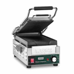 Waring WPG200 Panini Compresso - Slimline Panini Grill - 120V (14.5" x 7.75" cooking surface)