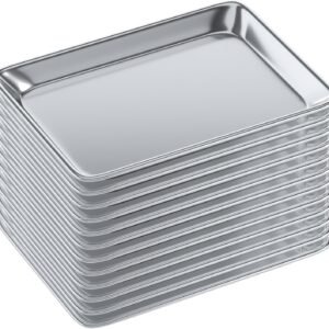Express KitchQuip Aluminum Sheet Pans, Full, Half and Quarter Size, Packs of 6 or 12, NSF
