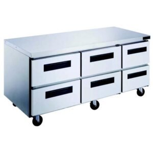 Dukers Undercounter Refrigerator with Drawers – 29", 36", 48", 60" & 72", Stainless Steel