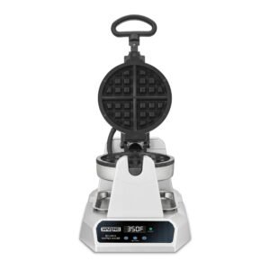 Waring WW185X Heavy-Duty Belgian Waffle Maker, with Time and Temp Settings, Serviceable Plates - 120V, 1200 Watts