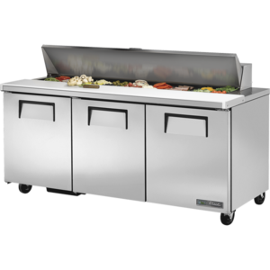 True TSSU-72-18-HC 72" Sandwich & Salad Prep Table