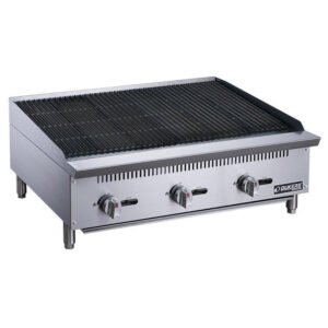 Dukers Gas Char-Rock Charbroiler – 24", 36" or 48", Lava Rock, Countertop