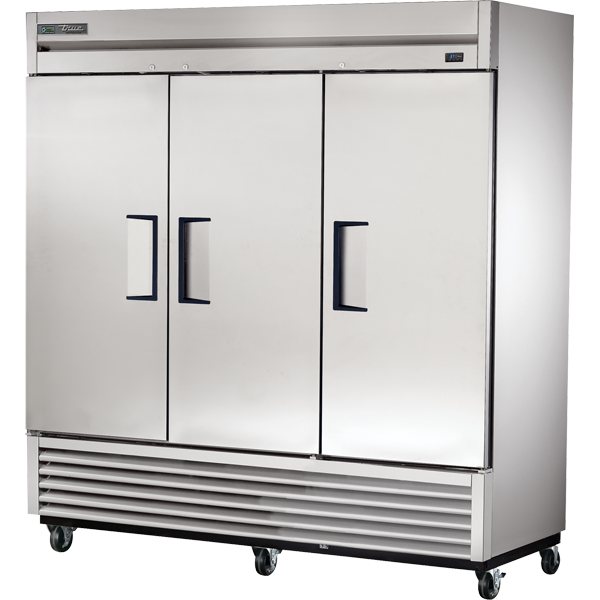 True T-72-HC 78" Three Section Reach-In Refrigerator